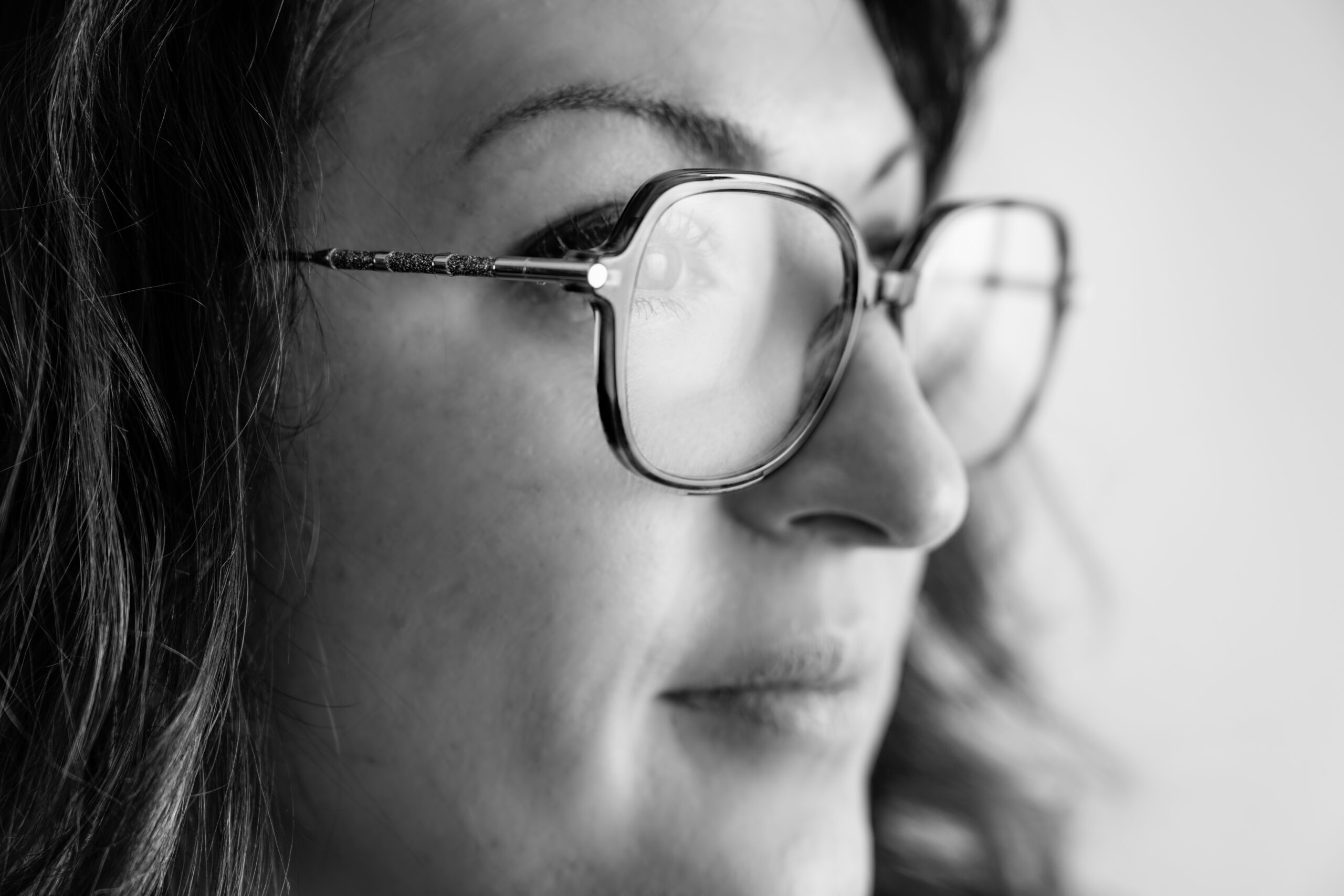 visage de profil femme