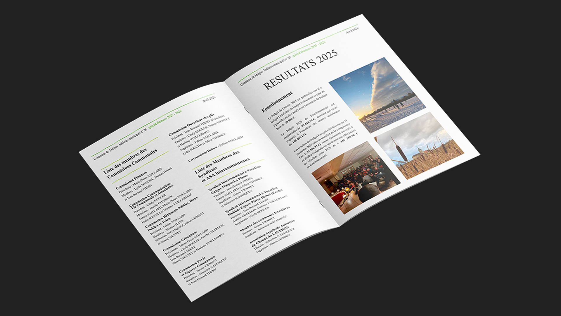 mockup bulletin municipal